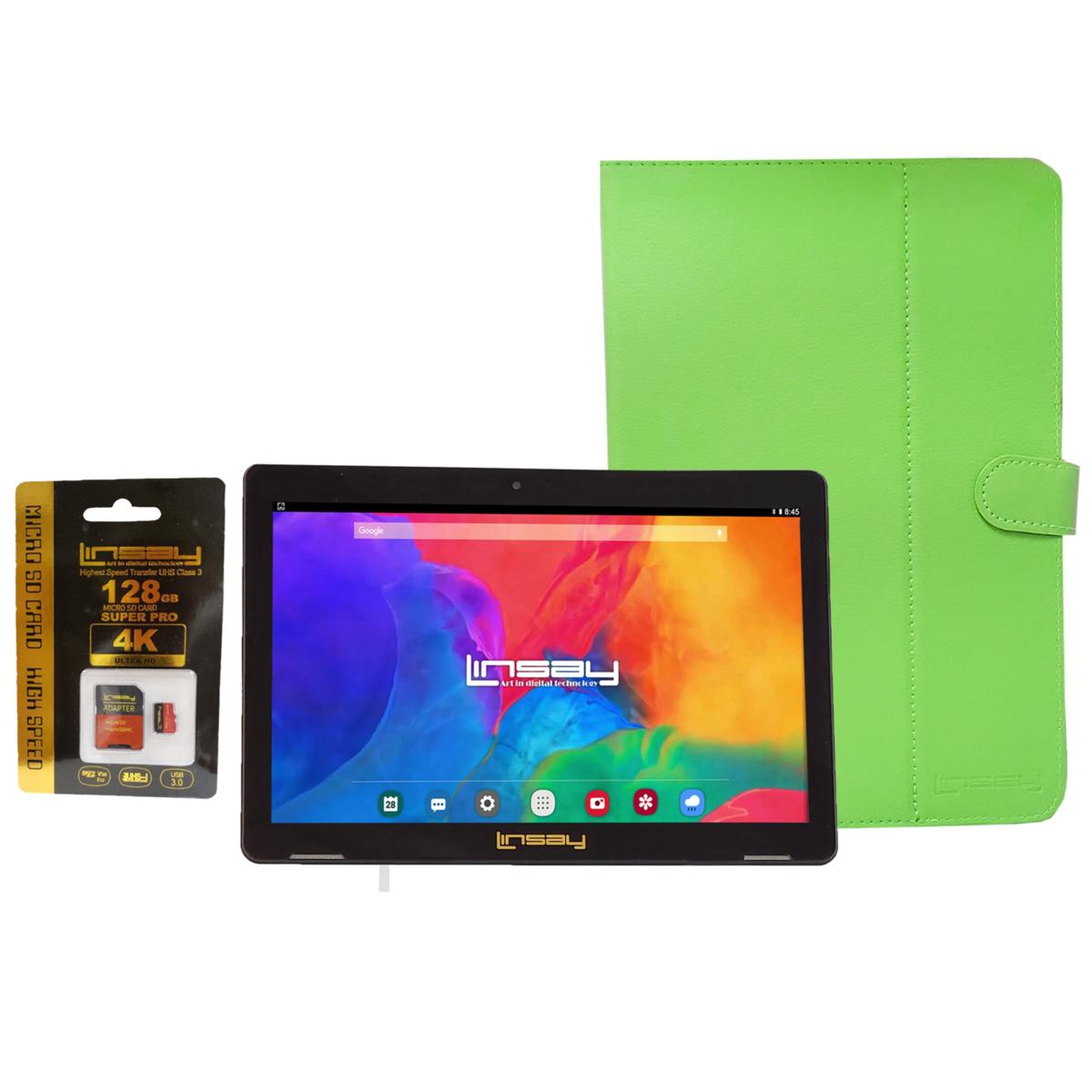 LINSAY 10" IPS 32GB Android 12 Tablet Bundle 20657345 HSN