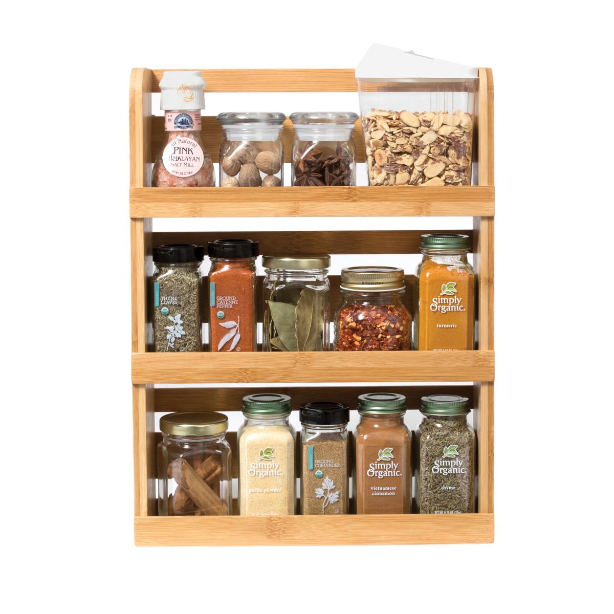 Lipper Bamboo 3-Tier Spice Rack 23066862 HSN