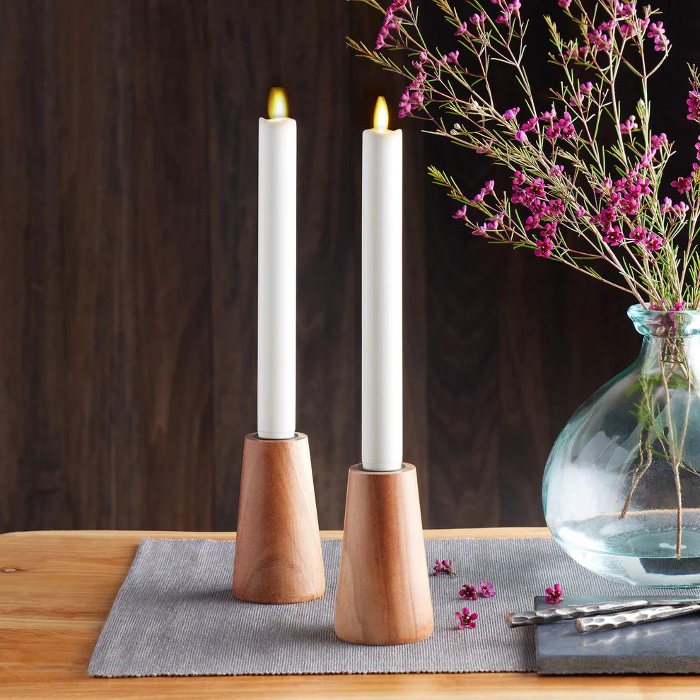 Luminara Set of (2) WaxDipper Taper Candles 22117933 HSN