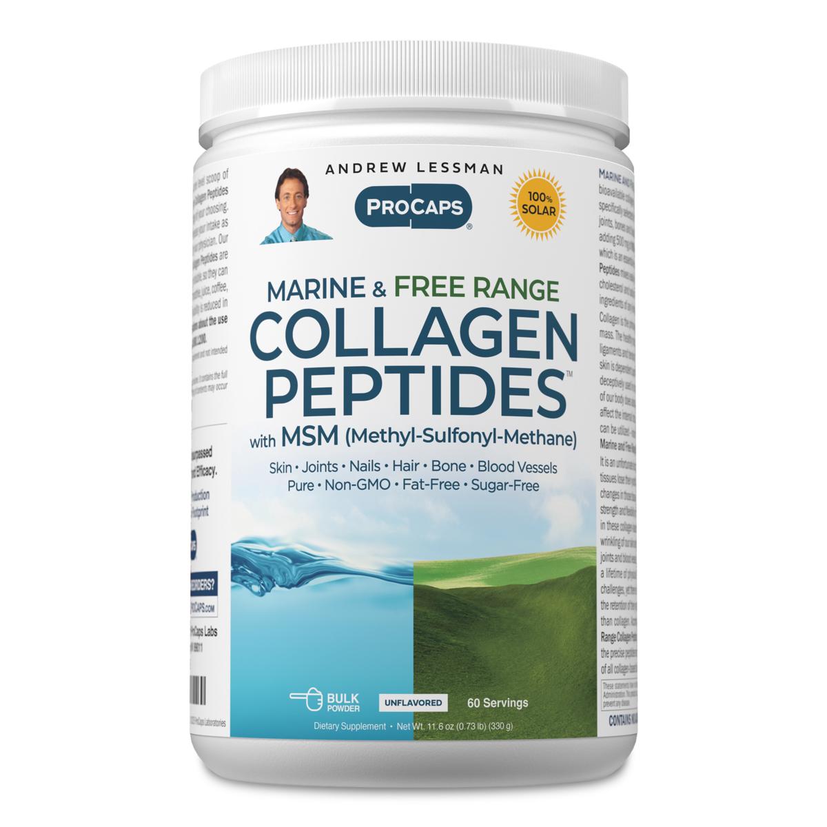 Andrew Lessman Marine and Free Range Collagen Peptides with MSM
