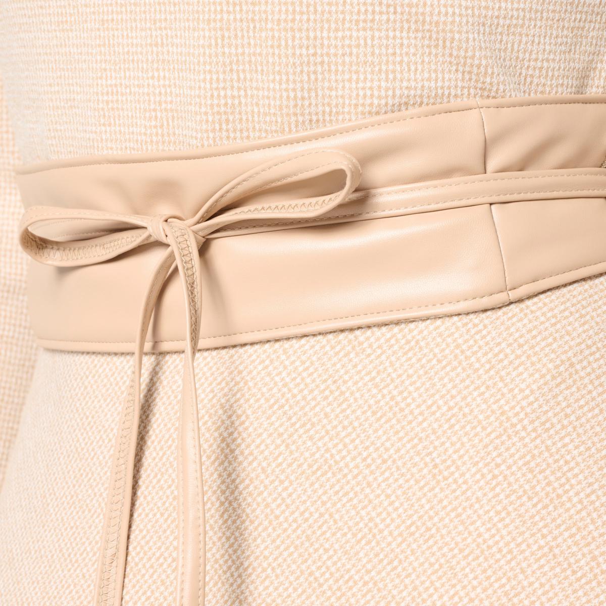 Mark & James by Badgley Mischka Odilia Crew Neck Combo Dress - Ivory/Off White - Size Medium