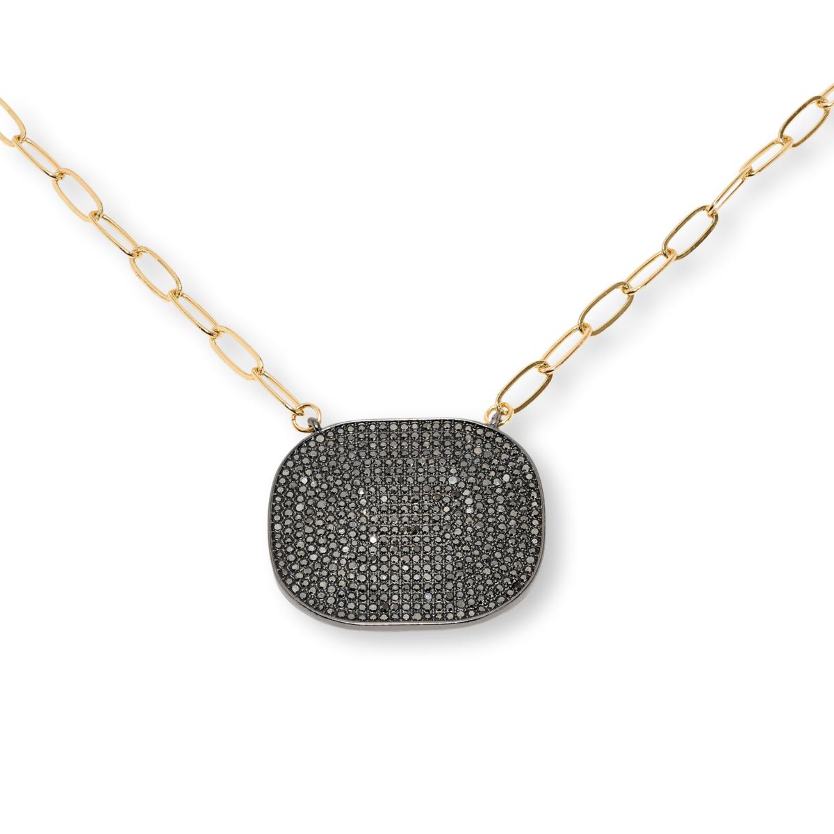 Marlyn by Marlyn Schiff Pavé Disc Necklace | HSN