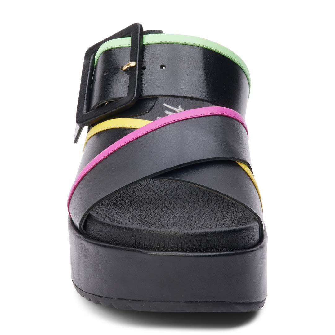 [JILLSTUART]★25SS★MIKA MULTI STRAP PLATFORM SANDALS Kick Off Sandal in Metallic Blue – Melissa Shoes