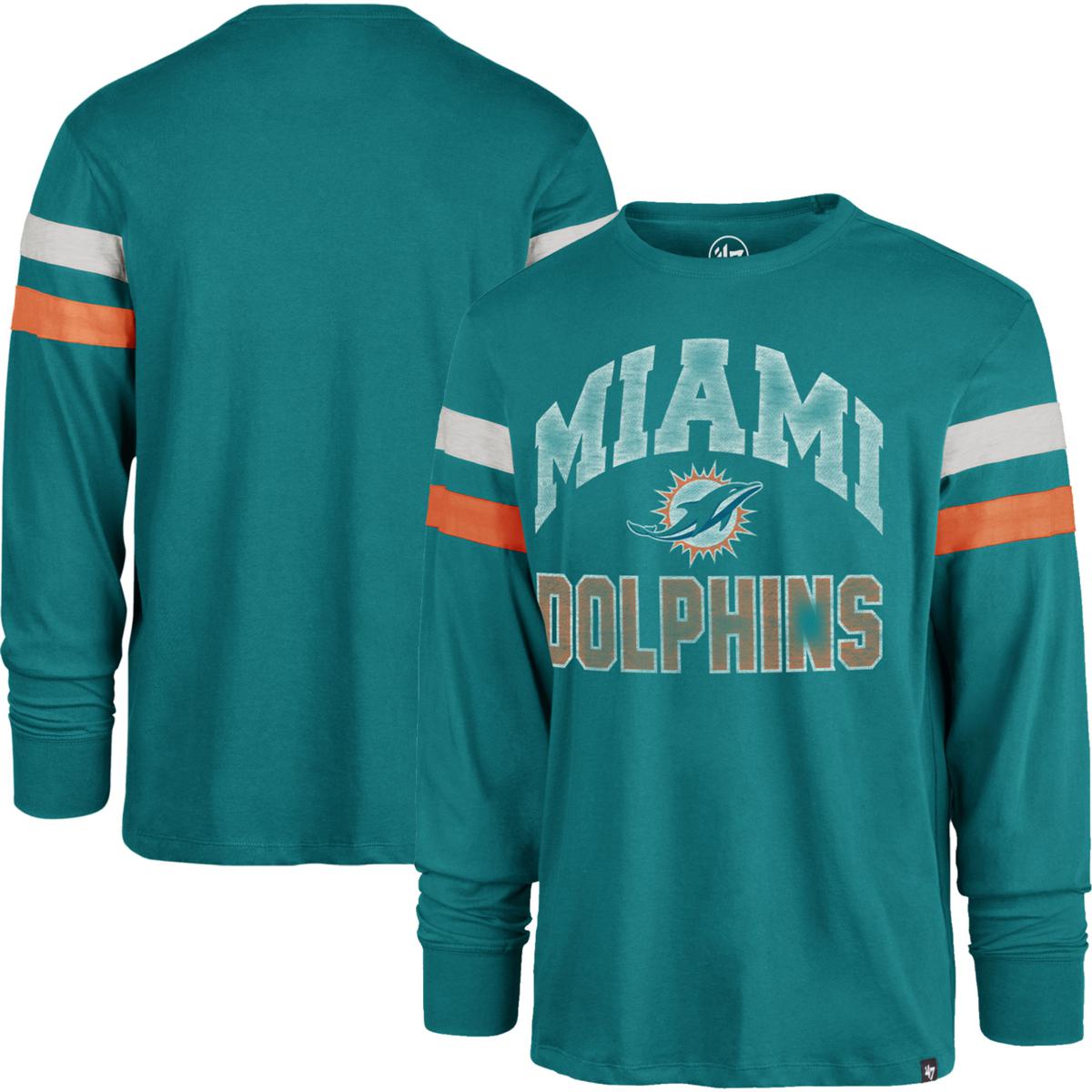 Miami dolphins long 2025 sleeve t shirt