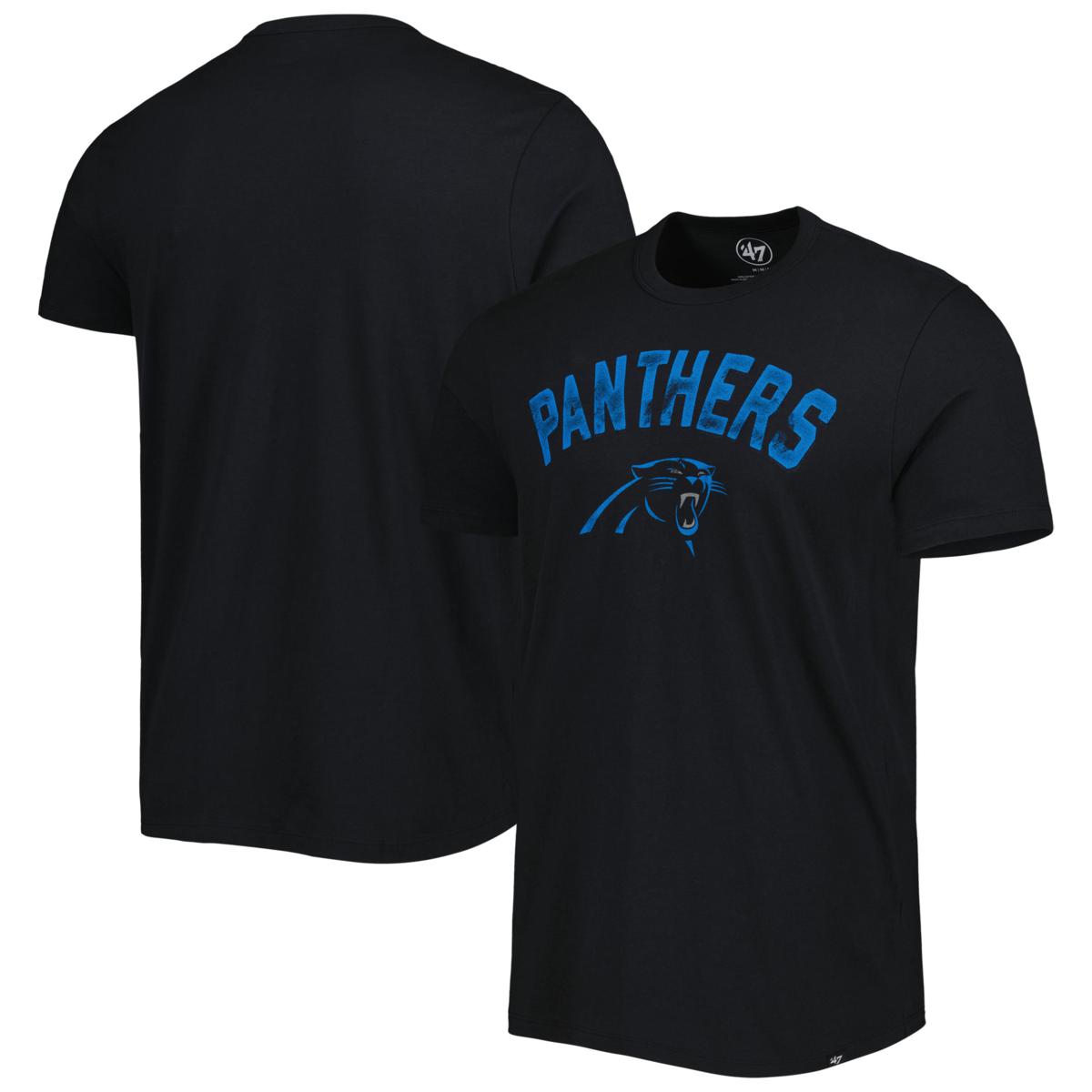 Men's '47 Black Carolina Panthers All Arch Franklin T-Shirt - 21602595 ...