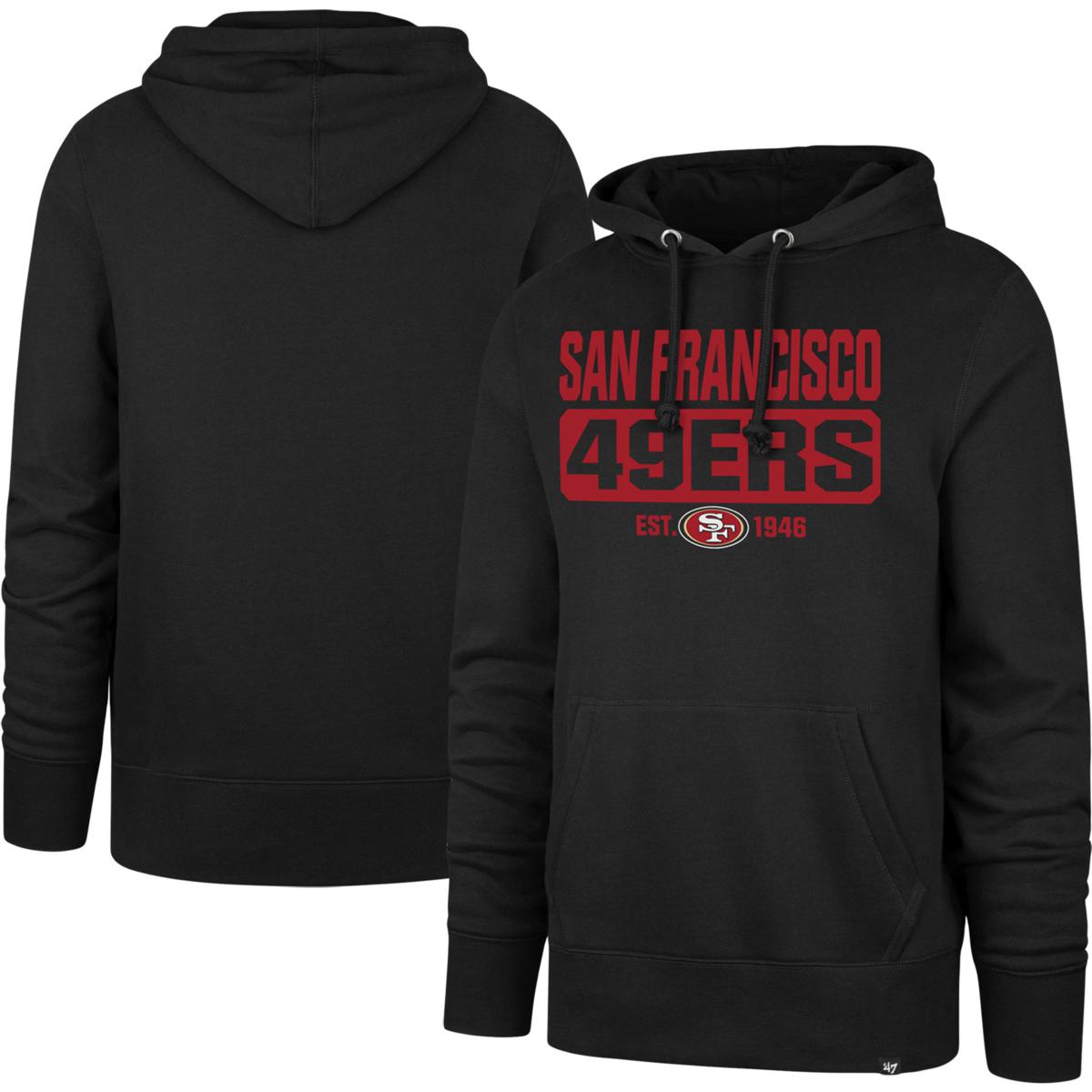 49ers hoodie black hot sale