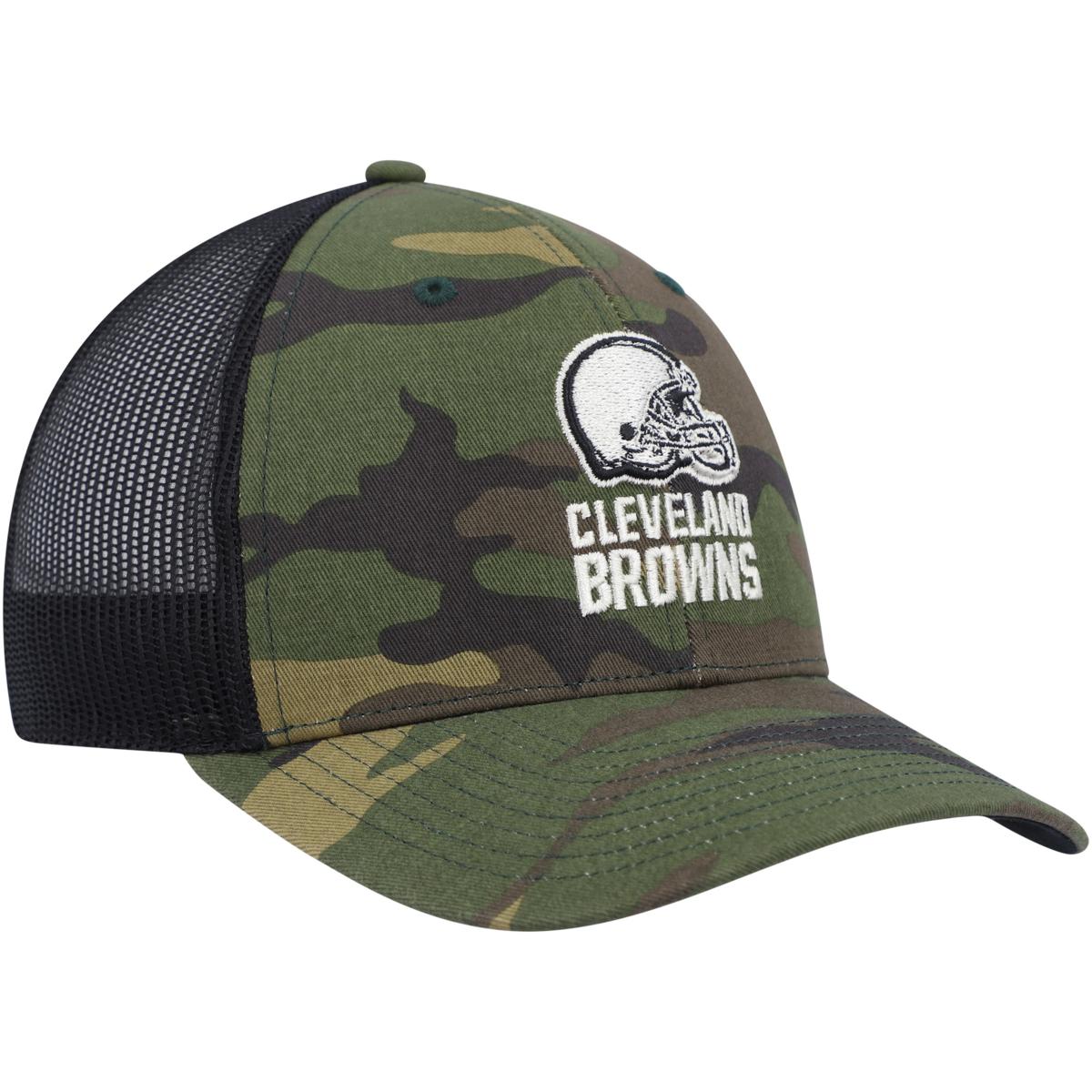 Cleveland Browns New Era Basic 9TWENTY Trucker Snapback Hat - Camo/Black