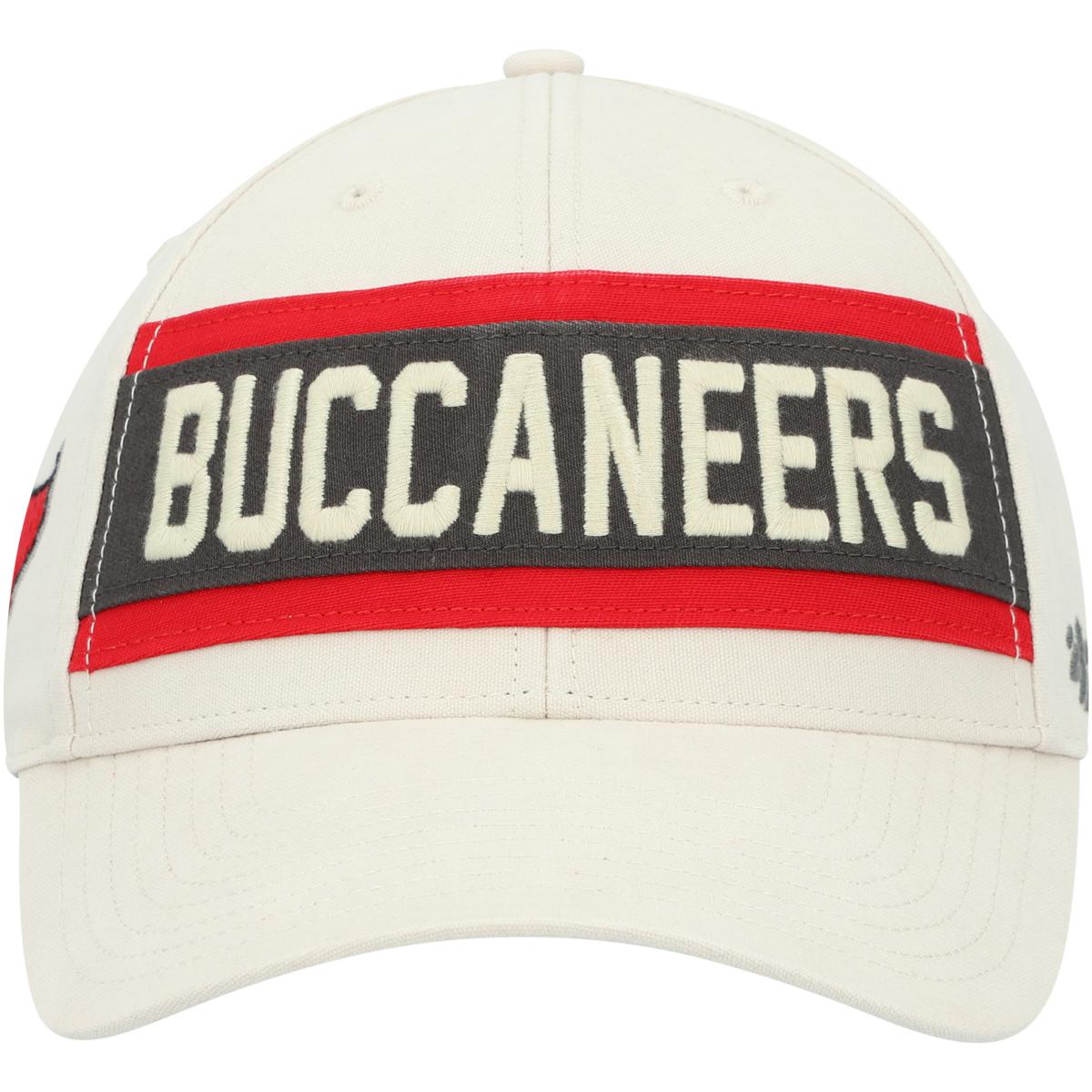 47 Tampa Bay Buccaneers Throwback Cream Breakout MVP Trucker Adjustable Hat