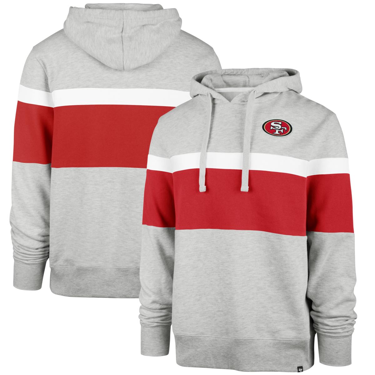 47 BRAND San Francisco 49ers Mens Hoodie - RED