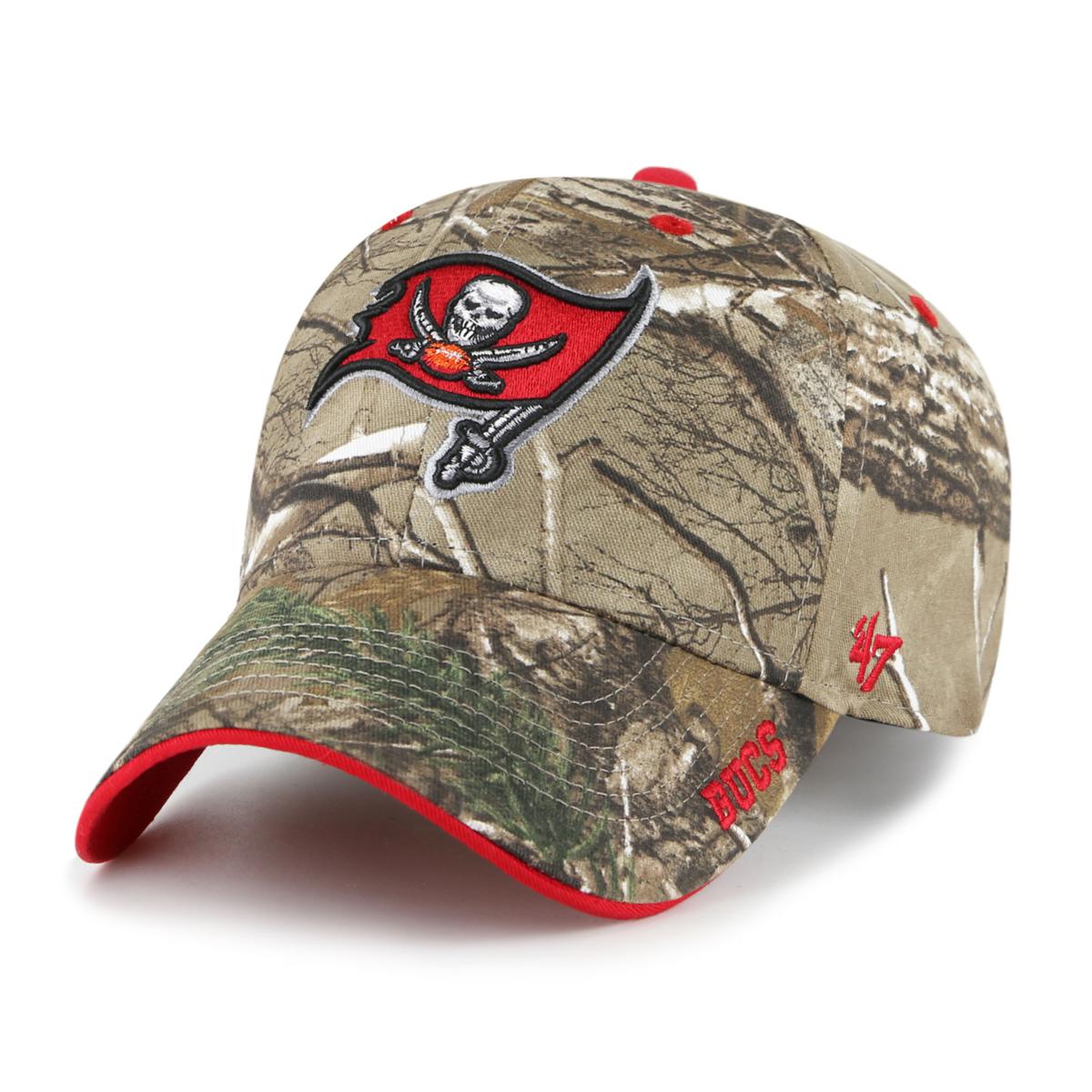 Men's '47 Camo Tampa Bay Buccaneers Woodland Clean Up Adjustable Hat