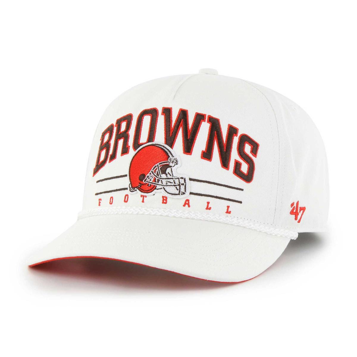 47 Men's Cleveland Browns Chamberlain Hitch White Adjustable Hat