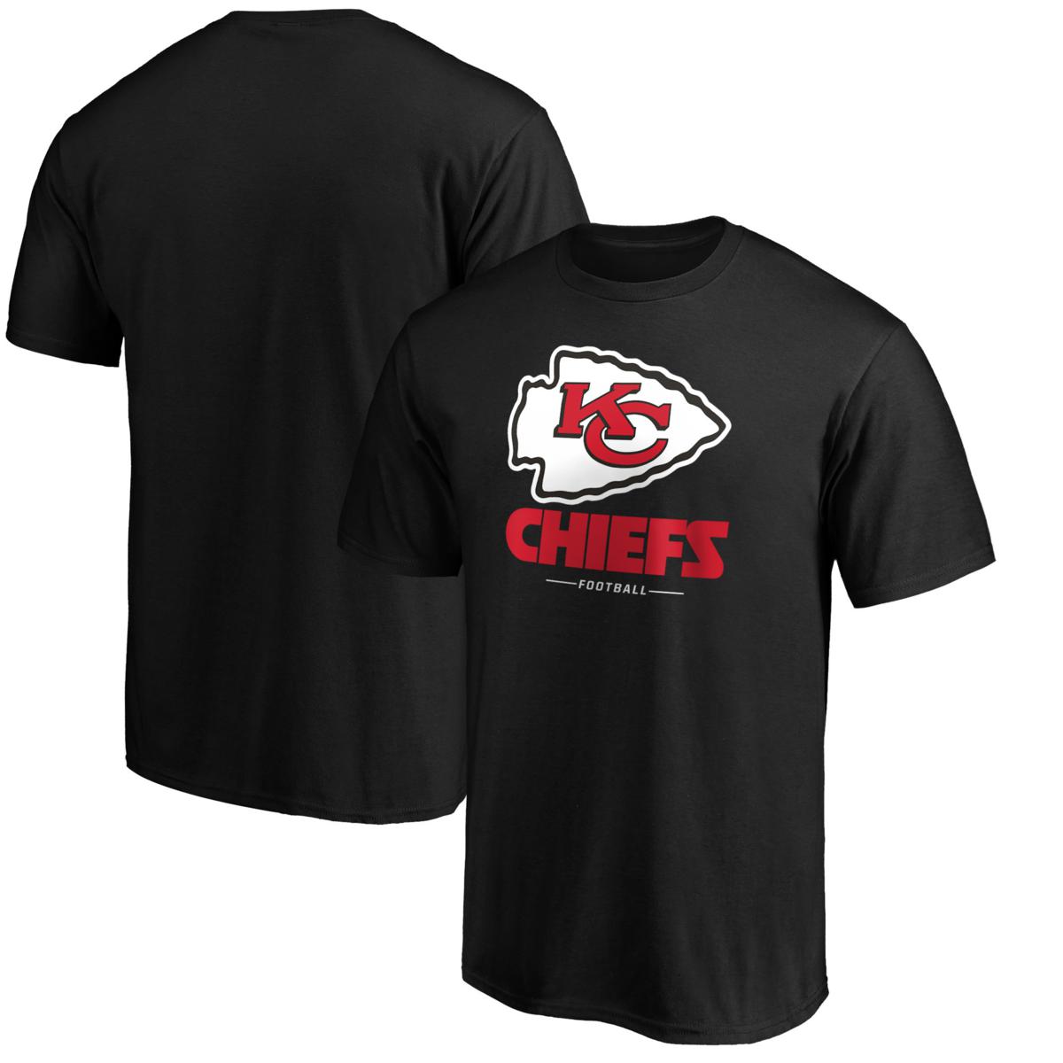 Men's Fanatics Black Kansas City Chiefs Team Lockup T-Shirt - 22767068 ...