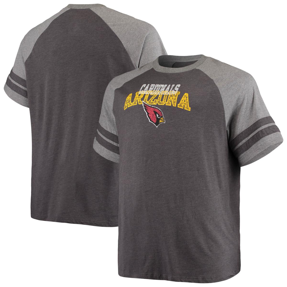 Men's Fanatics Branded Charcoal/Heathered Gray Arizona Cardinals Big