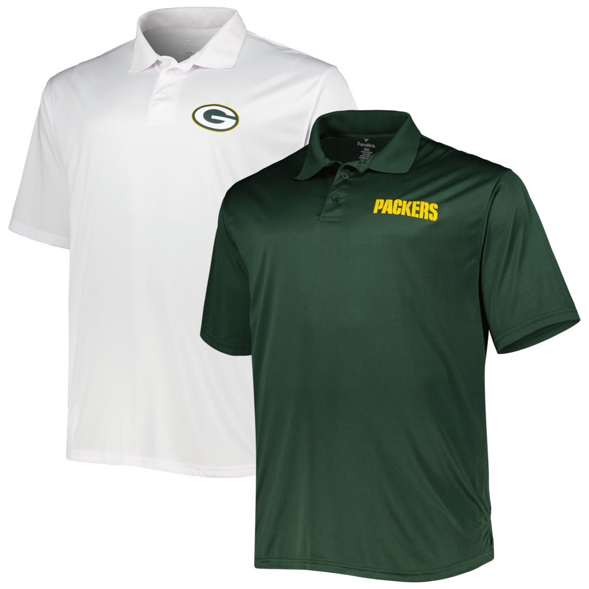 Men s Fanatics Branded Green White Green Bay Packers Solid Two