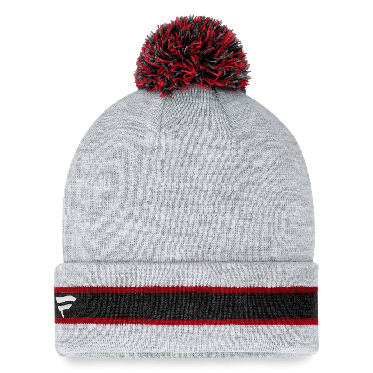 FANATICS Men's Fanatics Branded Heather Gray Buffalo Bills Logo Cuffed Knit  Hat