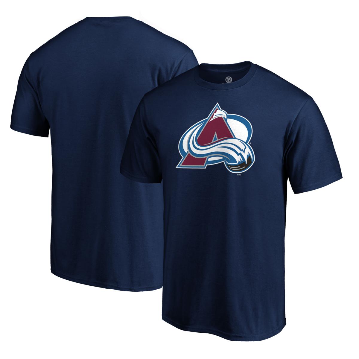Men's Fanatics Branded Navy Colorado Avalanche Logo T-Shirt