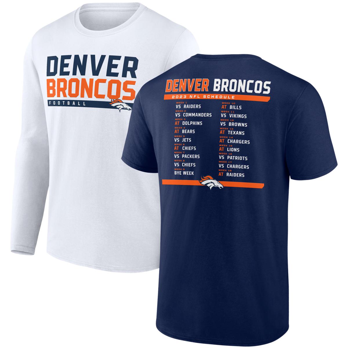 White broncos outlet shirt