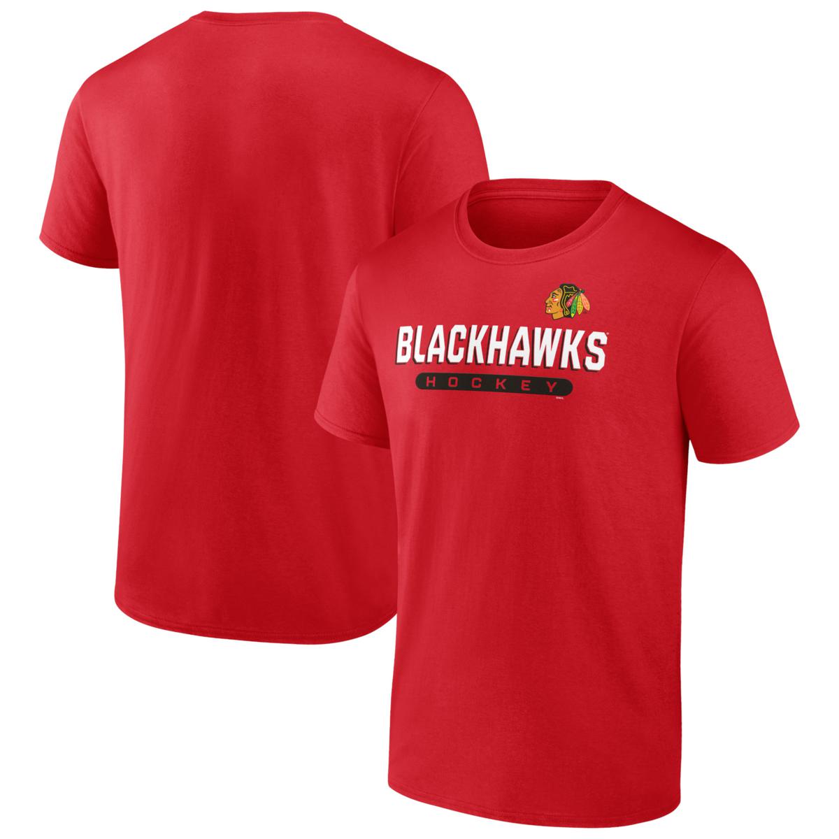 Men s Fanatics Red Chicago Blackhawks Spirit T Shirt HSN