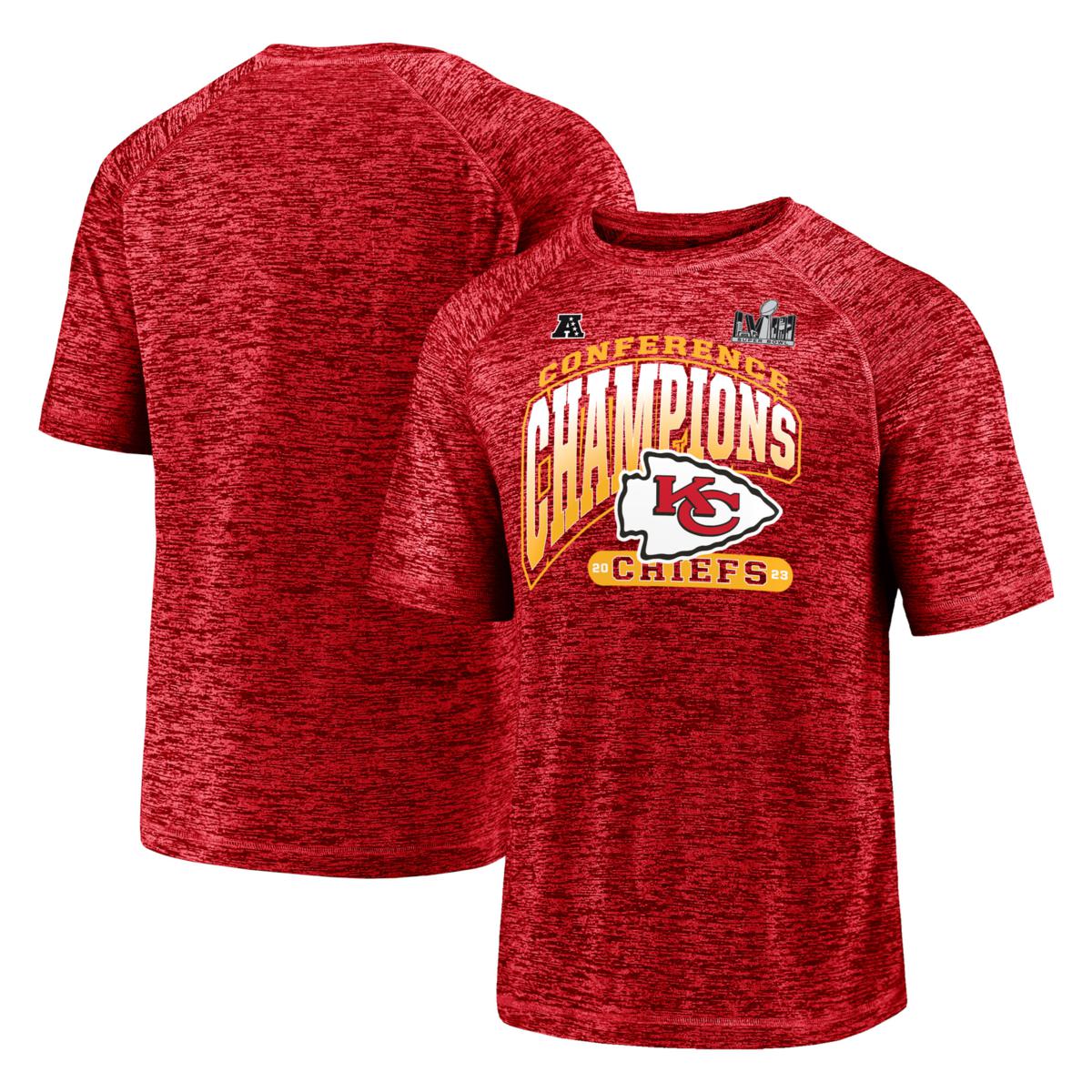 Men's Fanatics Branded Red Kansas City Chiefs 2023 AFC Champions Hail ...