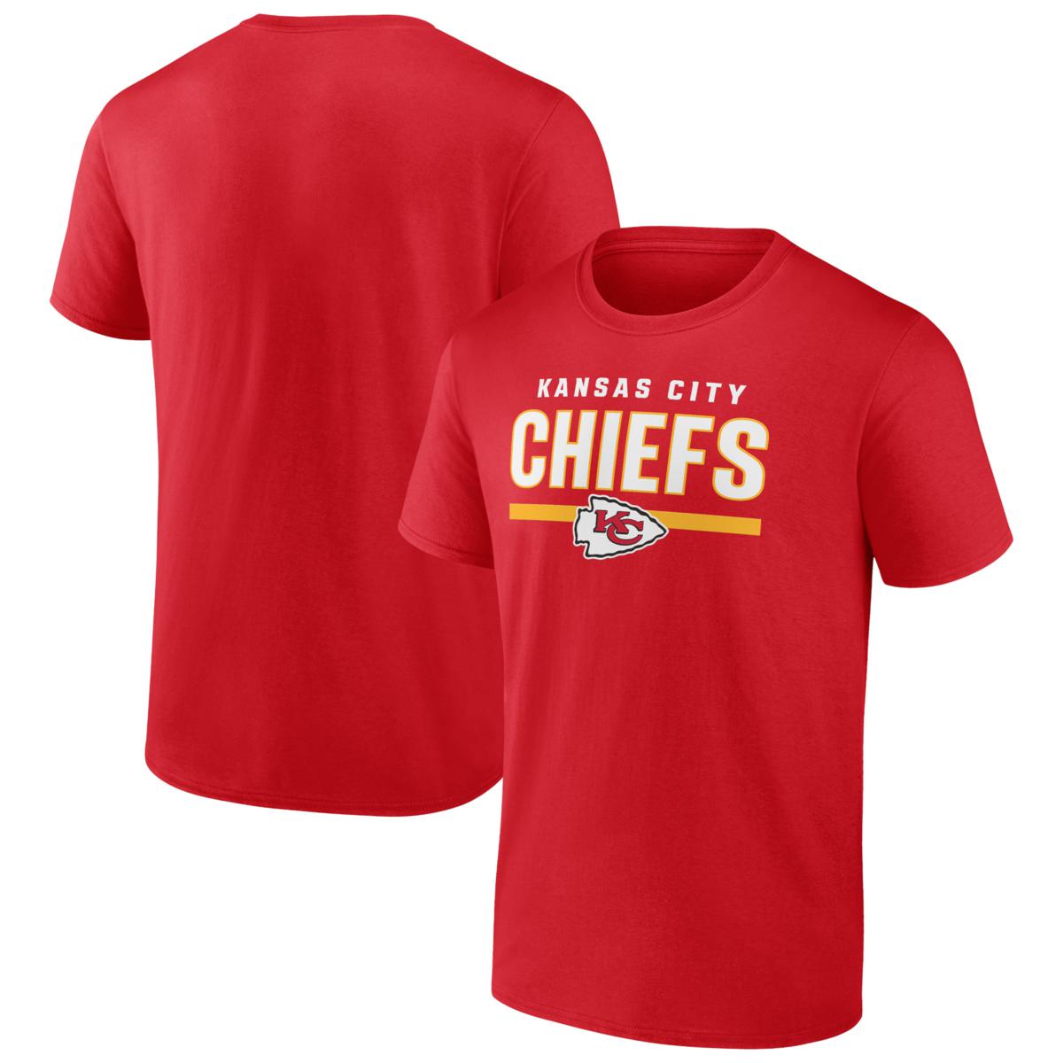 Men's Fanatics Red Kansas City Chiefs Speed & Agility T-Shirt ...