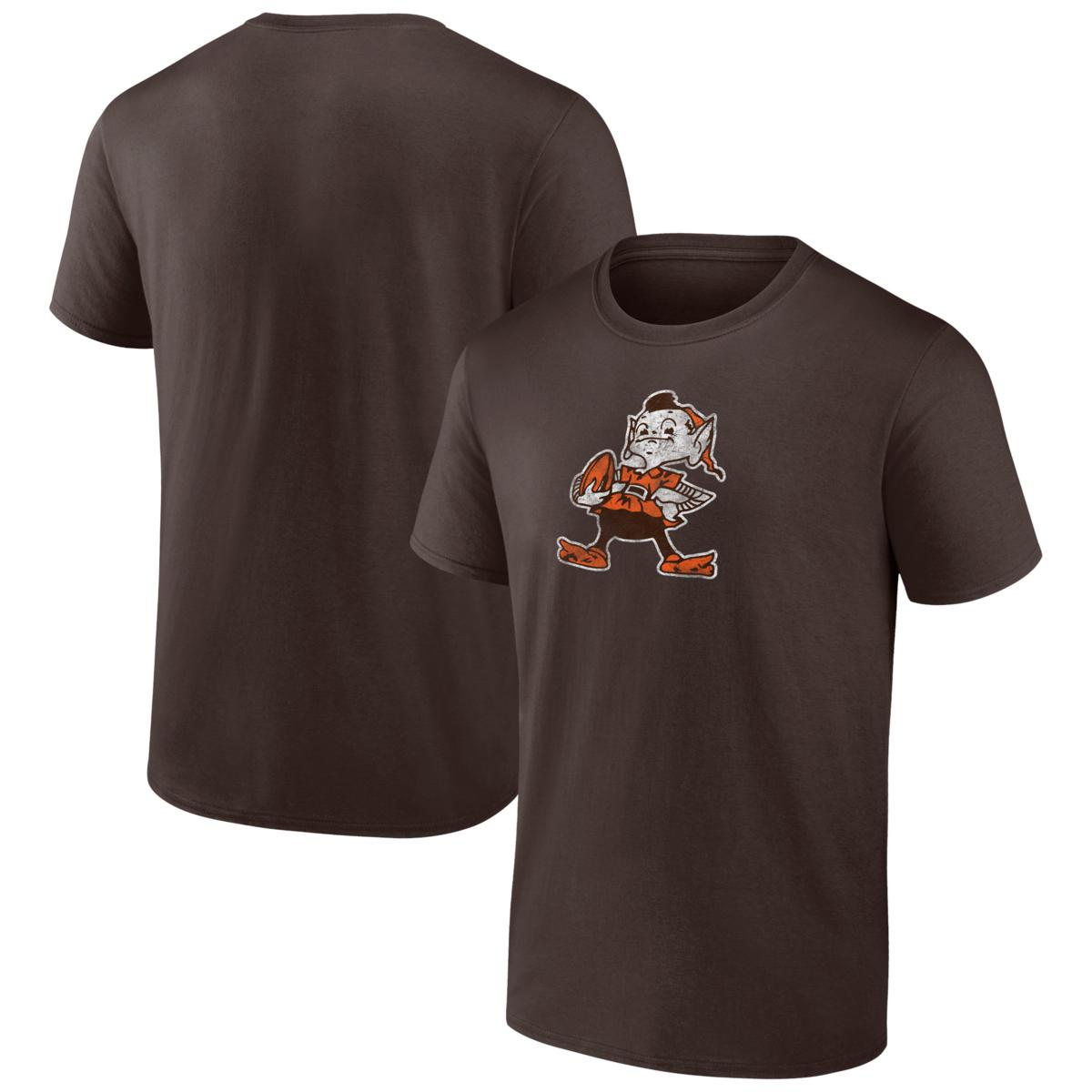 Men s Fanatics Brown Cleveland Browns Throwback T Shirt HSN