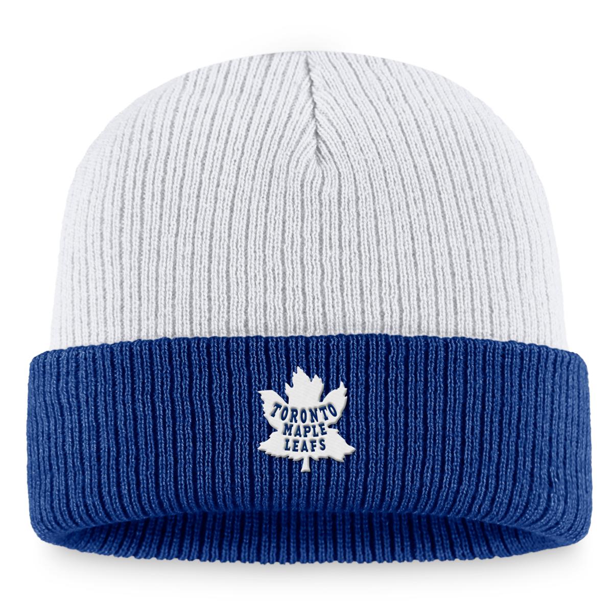 Men's Fanatics  White/Blue Toronto Maple Leafs Heritage Vintage Cuf...