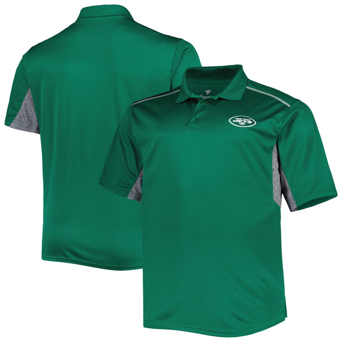 Men's Green New York Jets Big & Tall Team Color Polo - 21600739 | HSN