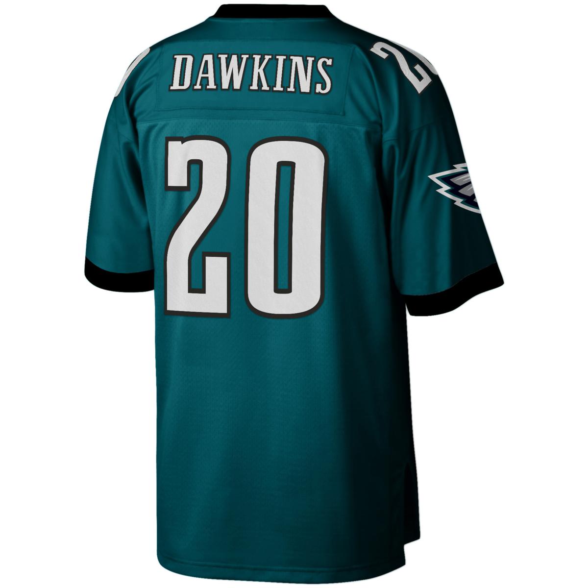 Men's Mitchell & Ness Brian Dawkins Midnight Green Philadelphia Eagles 1996  Legacy Replica Jersey