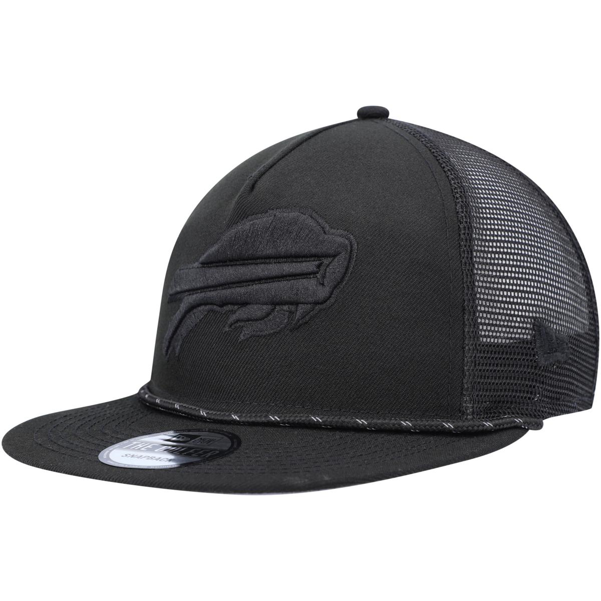 Men's New Era Black Buffalo Bills Illumination Golfer Snapback Trucker Hat