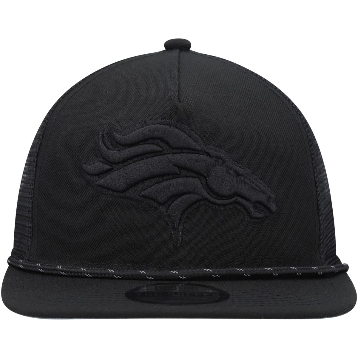 Men's New Era Black Denver Broncos Illumination Golfer Snapback Trucker Hat