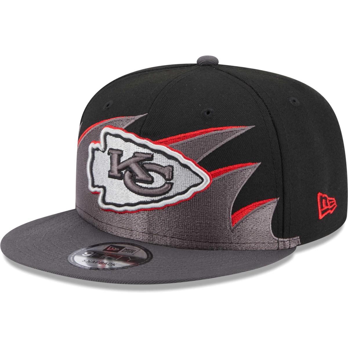 Kansas City Chiefs New Era Black on Black 9FIFTY Snapback Hat