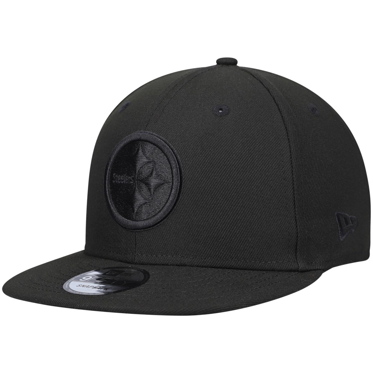 all black steelers hat