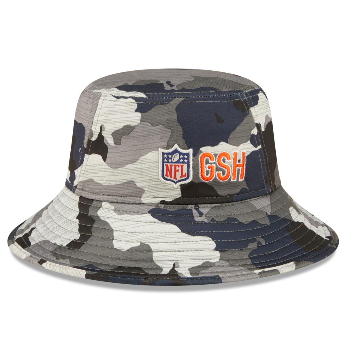 Men's New Era Brown Cleveland Browns 2023 NFL Training Camp Stretch Bucket  Hat