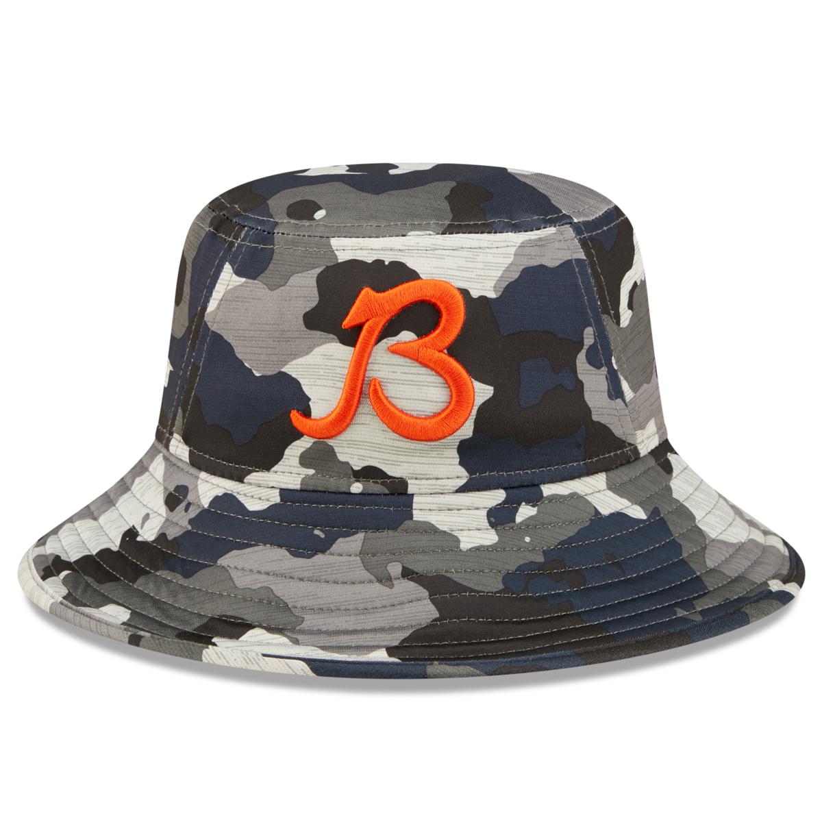 Chicago Bears Black/Orange C Logo Bucket Hat