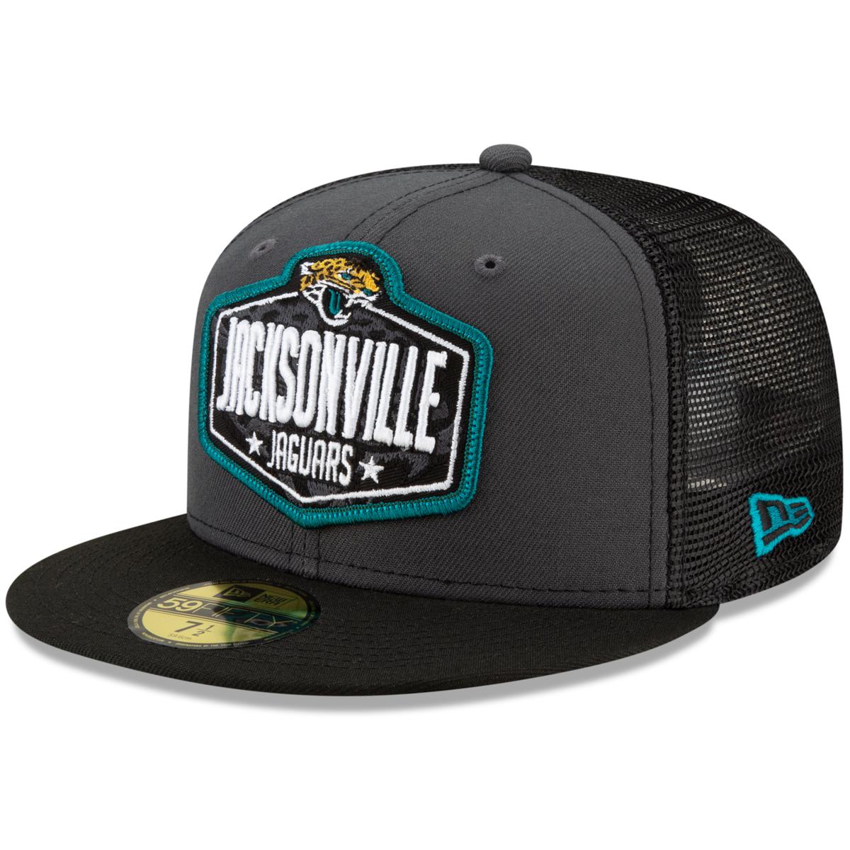 Men's New Era Graphite/Black Jacksonville Jaguars 2021 NFL Draft On ...