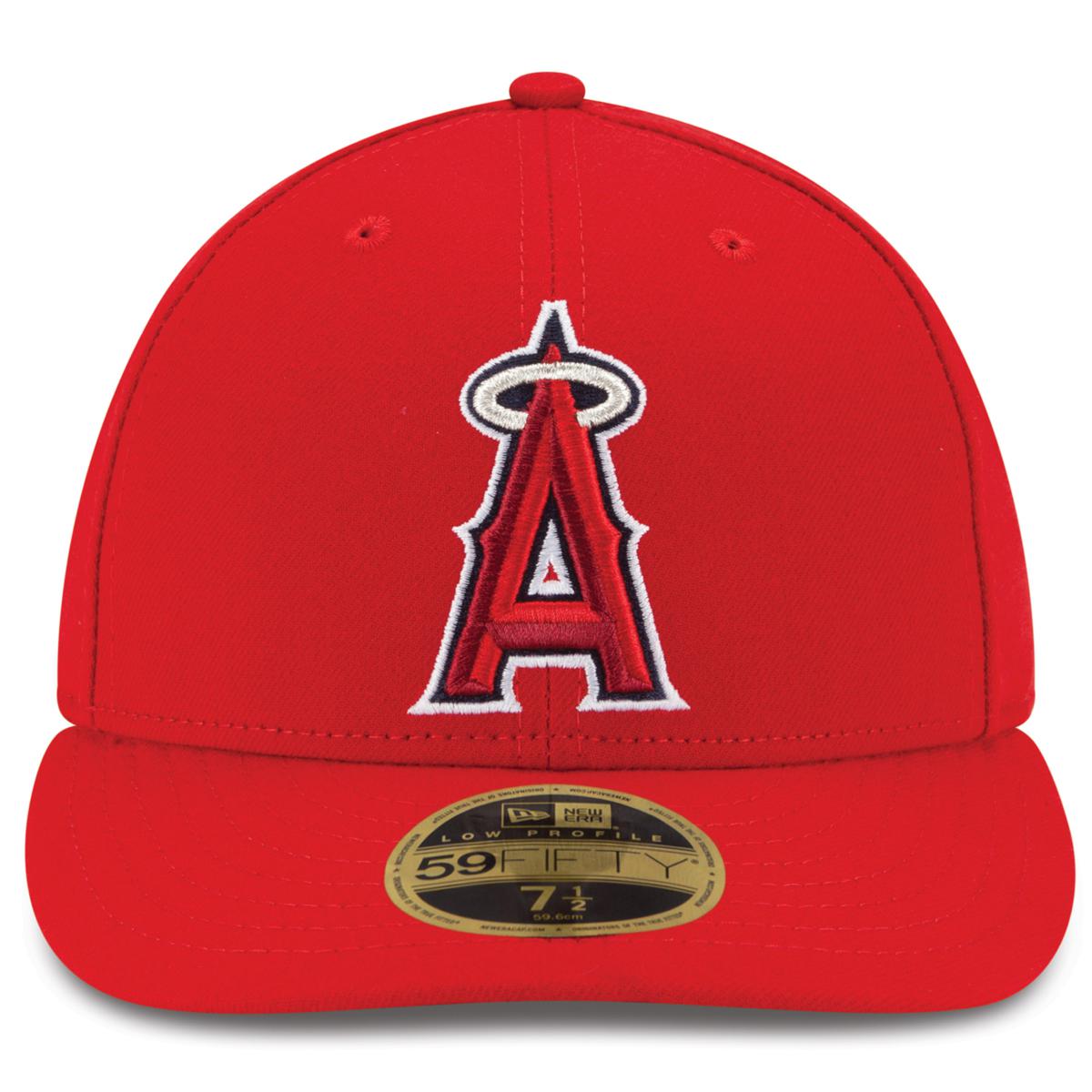 Men s New Era Red Los Angeles Angels Alt Authentic Collection On