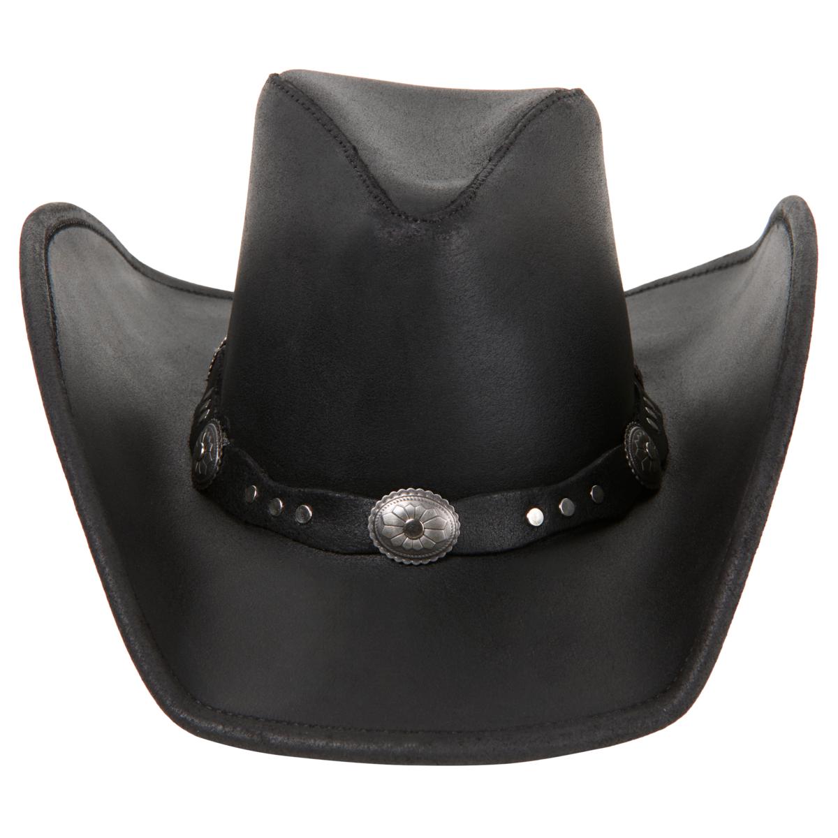 Minnetonka Classic Black Hat with Braided Accent Silverthorne Hat by Minnetonka a vintage style accessory  main image 2