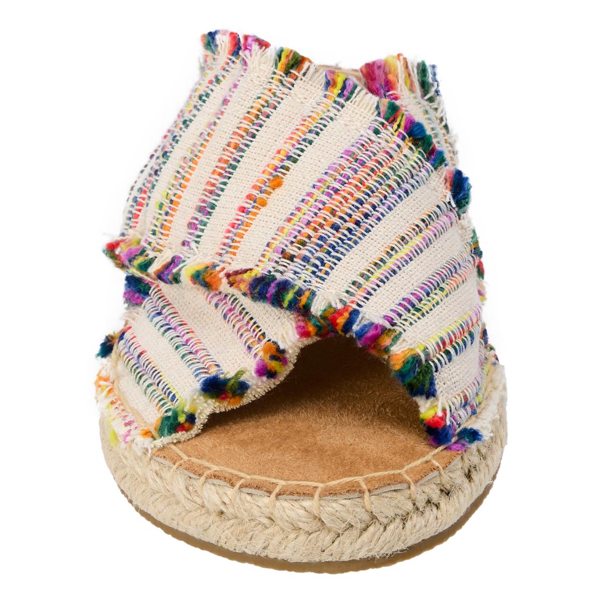 人気ブランド★ 2020SS新作!! ♪Minnetonka♪ Sadira Minnetonka® Pepper X-Band Espadrille Slide Sandal | HSN