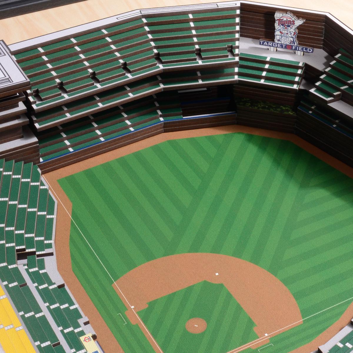 Minnesota Twins 5 Layer StadiumViews 3D Wall Art