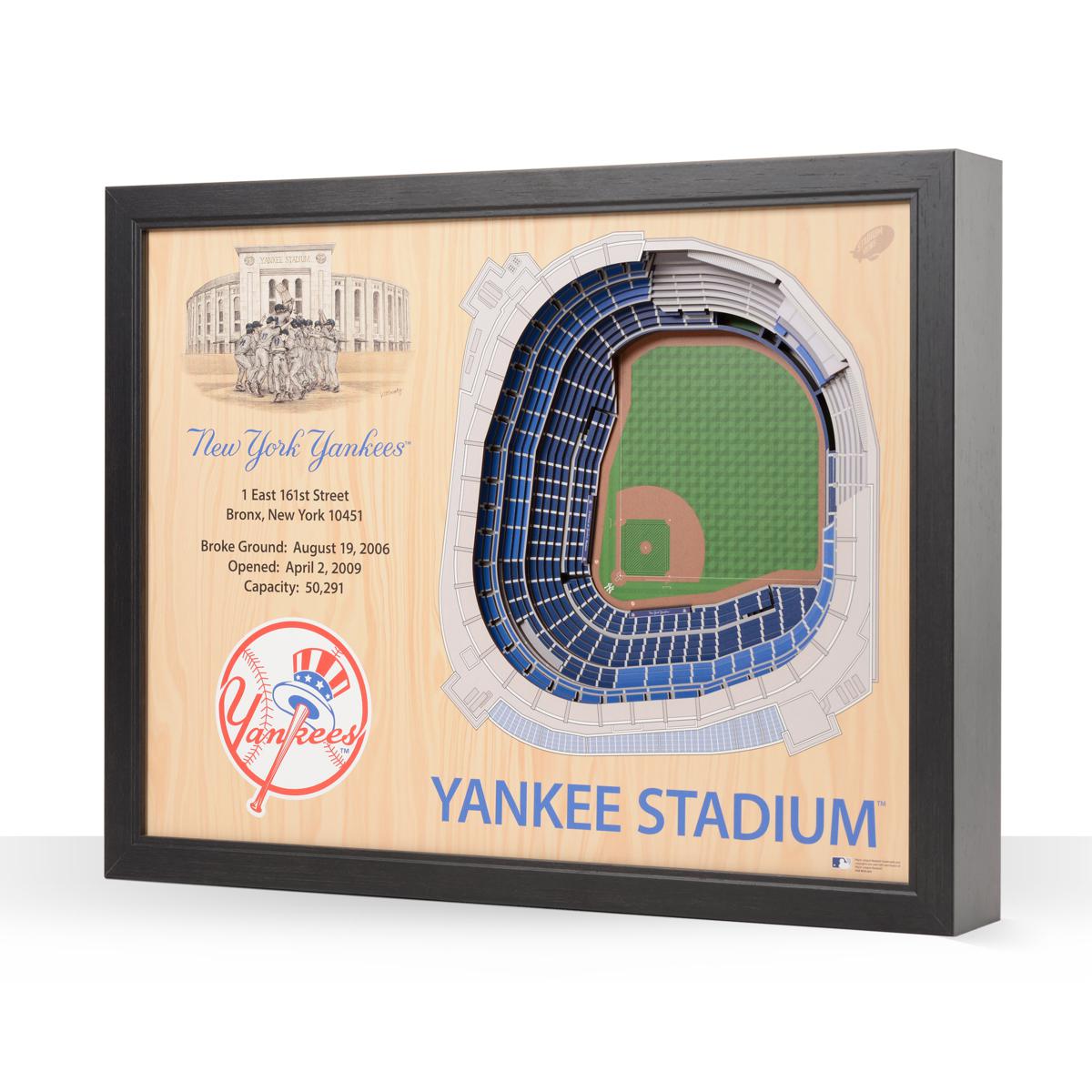 MLB New York Yankees StadiumViews 3D Wall Art Yankee Stadium