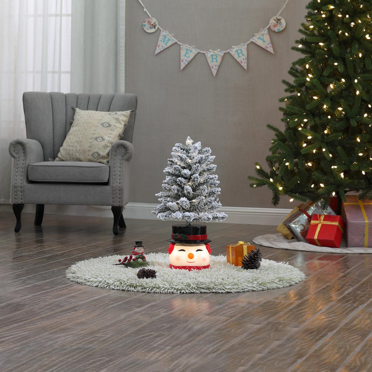 Christmas white tree hot blow mold