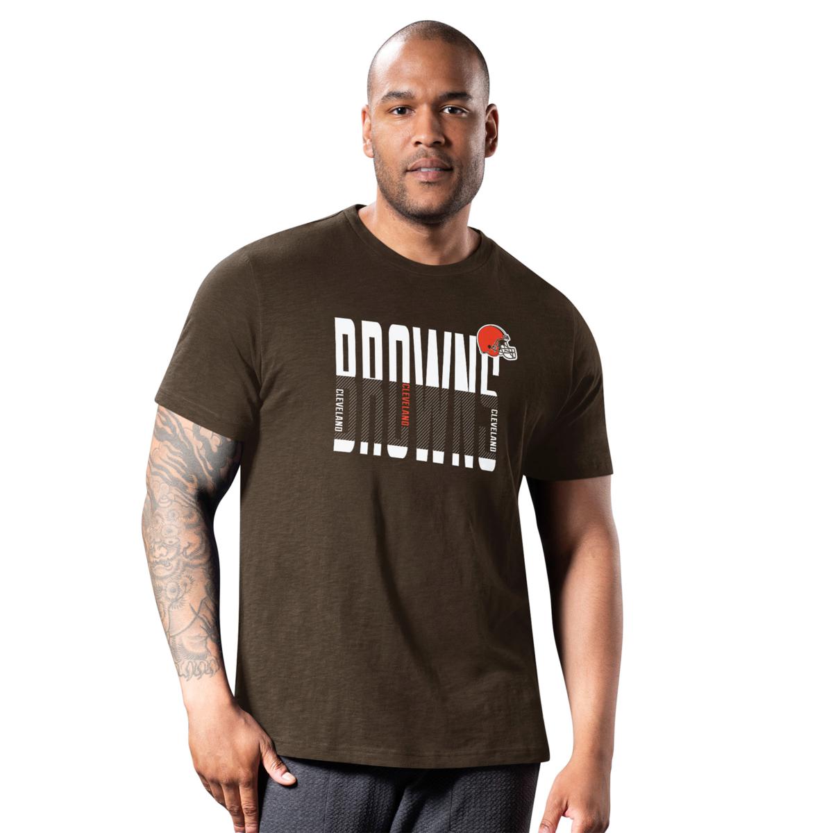 NFL Cleveland Browns Men's Big & Tall Short Sleeve Cotton T-Shirt - 2XL