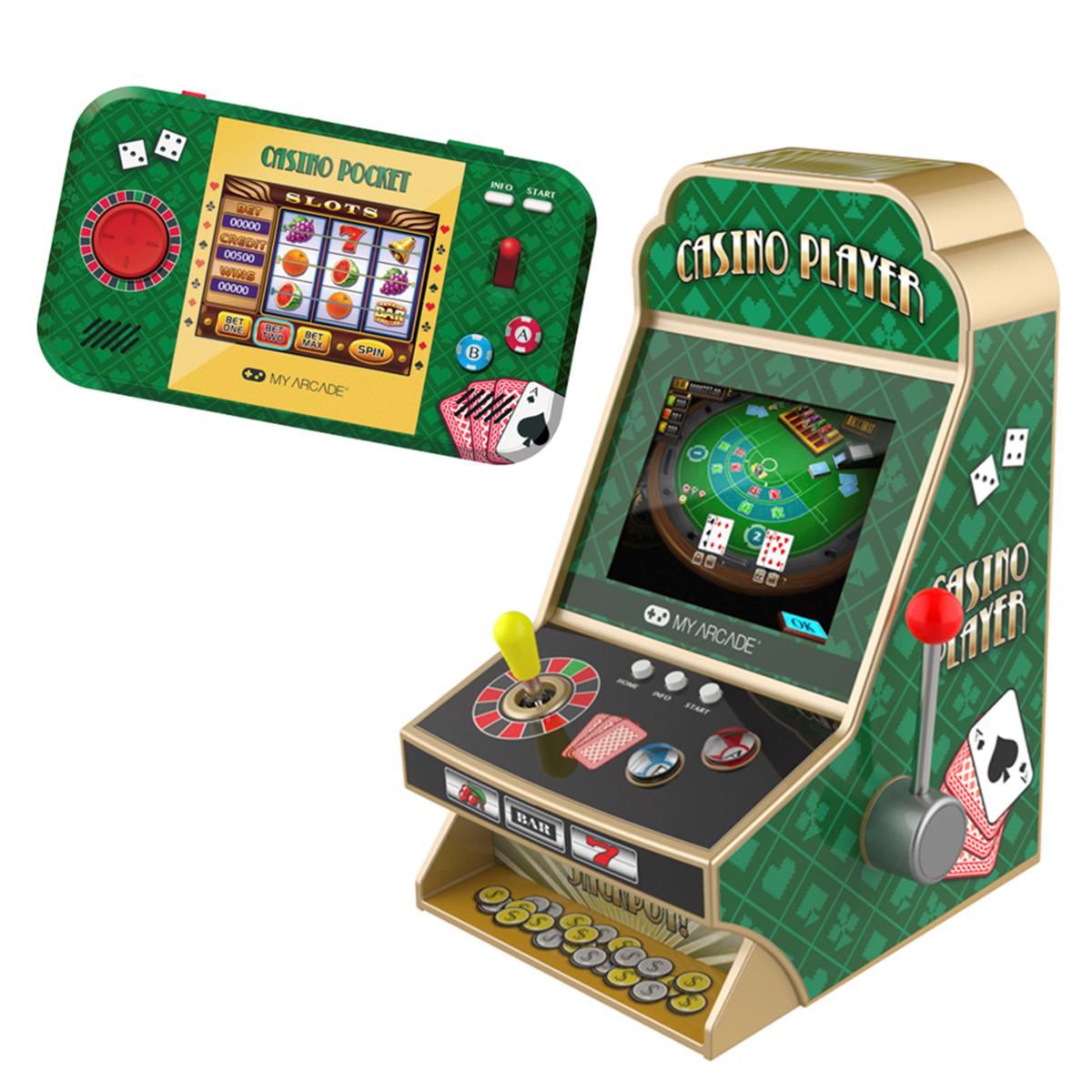 My arcade マイアーケードセット販売 MyArcade Classic Casino Arcade and Pocket Player Bundle | HSN