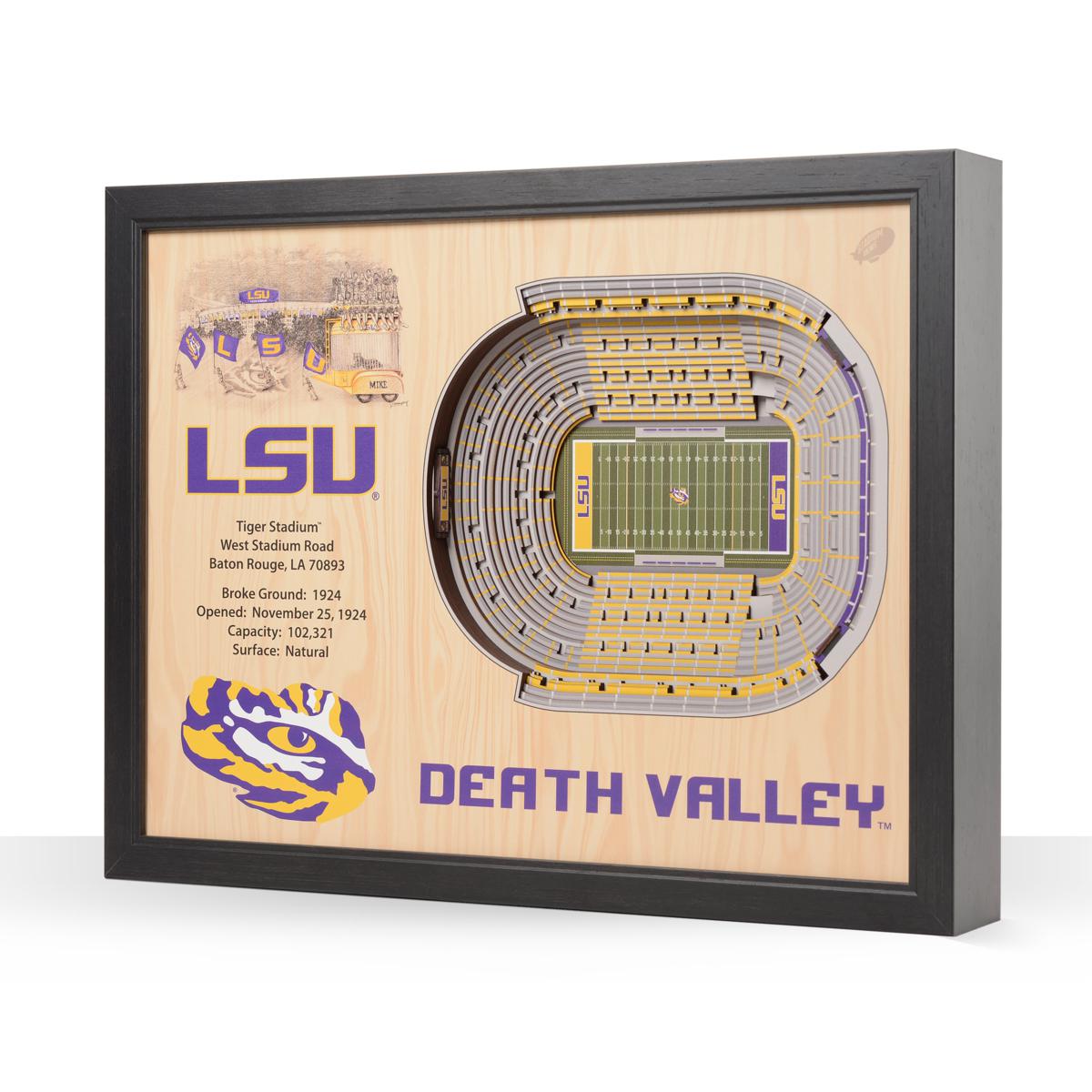 LSU TIGERS Logo Wall Art Sign College Football LOUISIANA 