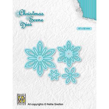 Nellie's Choice Christmas Scene Dies - Set of Flowers - 20307811 | HSN