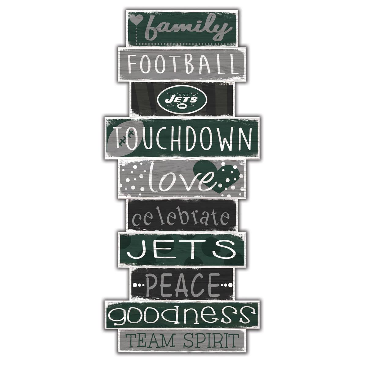 NFL Round Distressed Sign: New York Jets