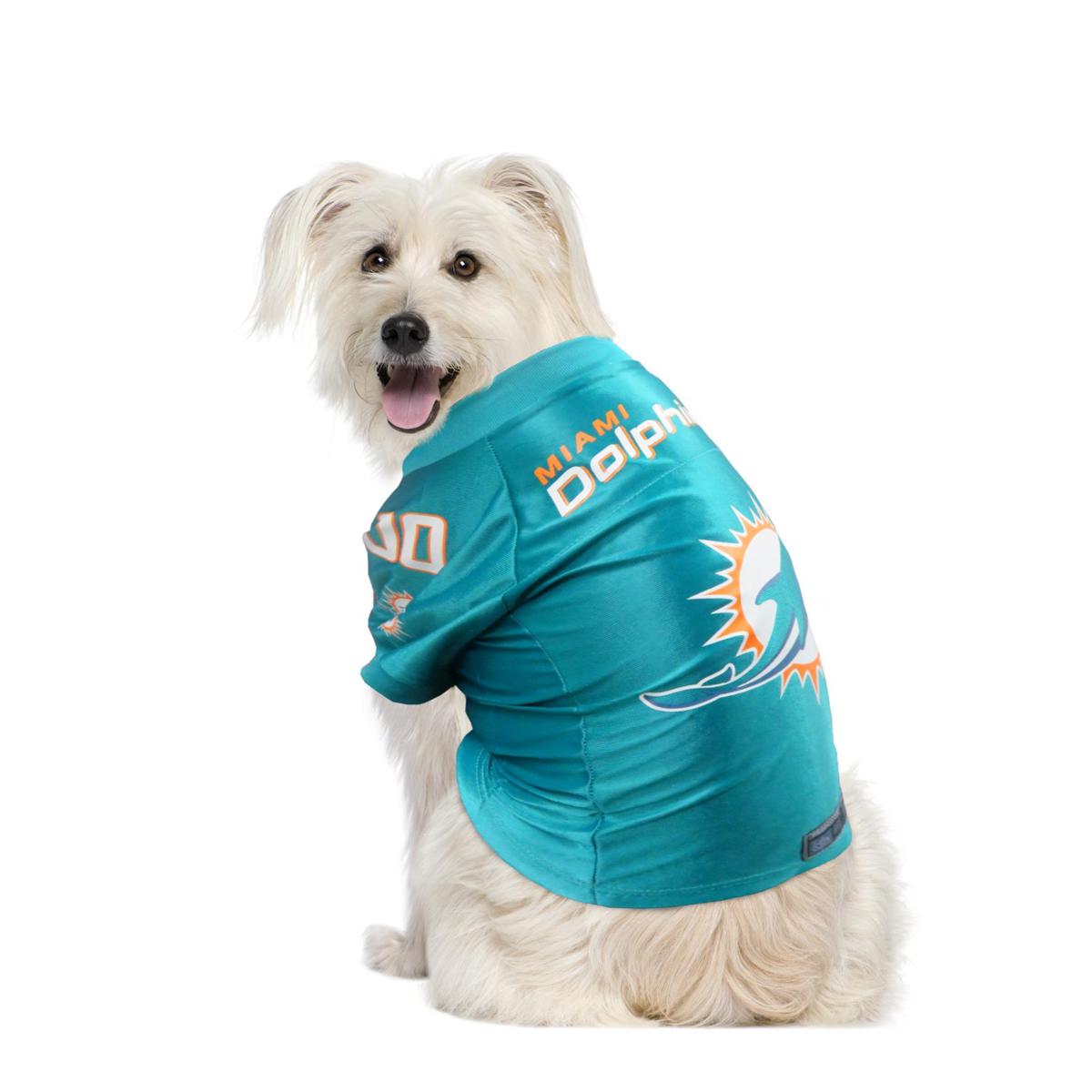 Pets First Miami Dolphins NFL Mesh Pet Jersey, X-Small