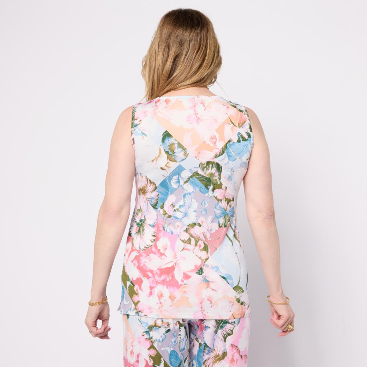 Nina Leonard 2-pack Jersey Knit Scoop-Neck Tanks | HSN