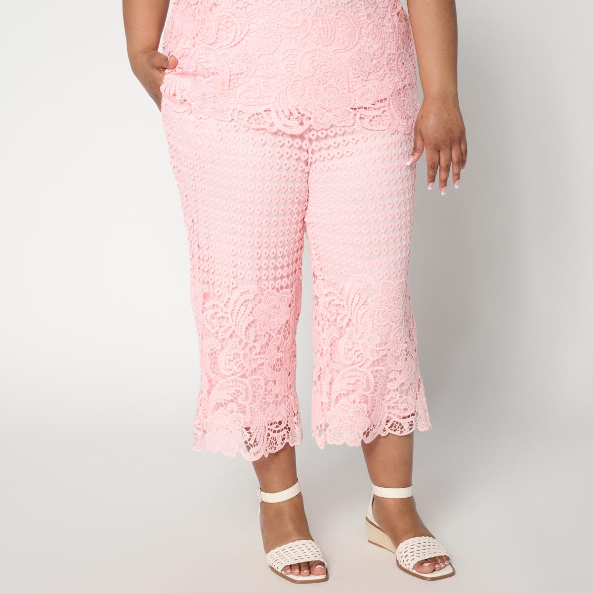 Nina Leonard Elastic Waist Pull-On Cropped Pant | HSN