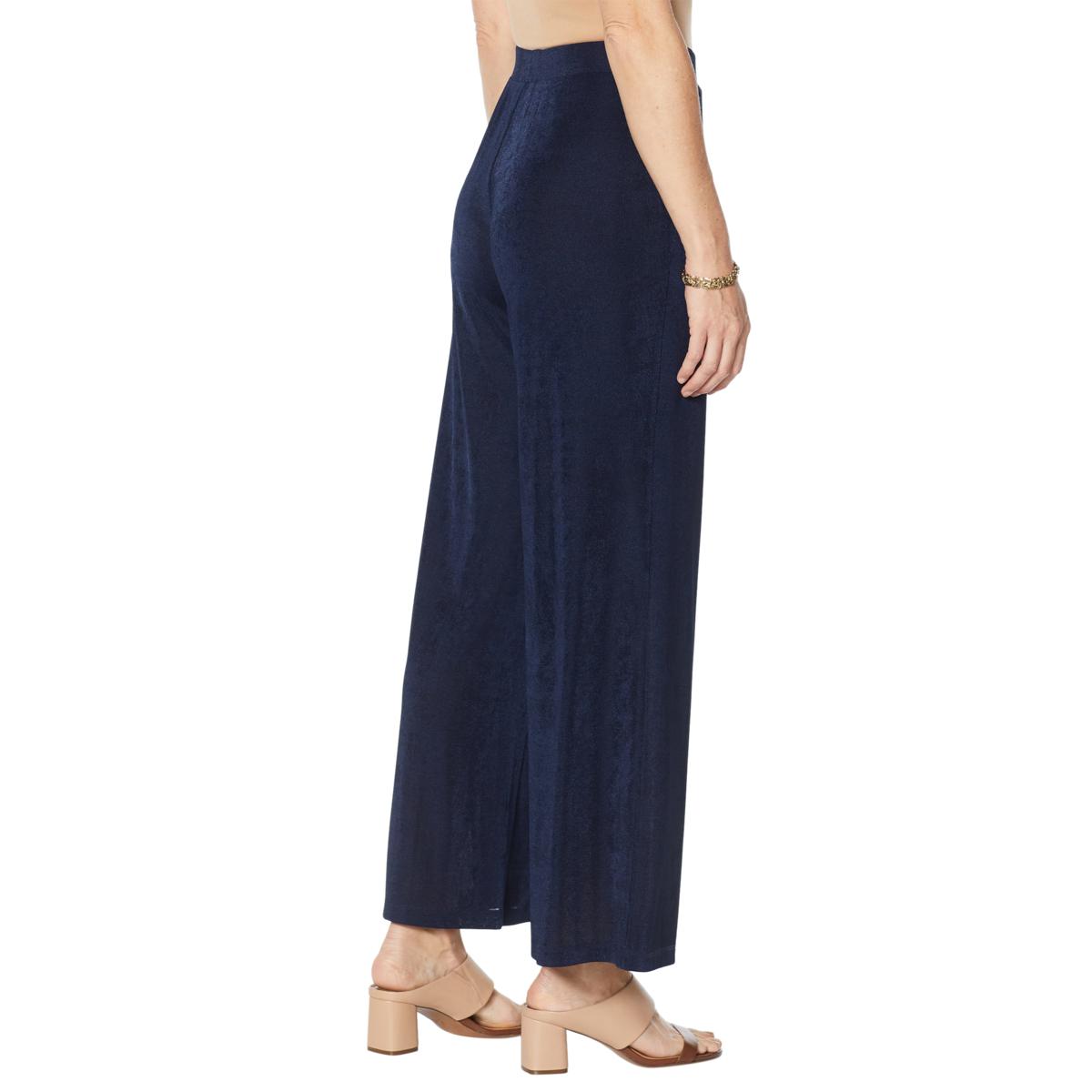 Nina Leonard Lux Knit Pull-On Palazzo 